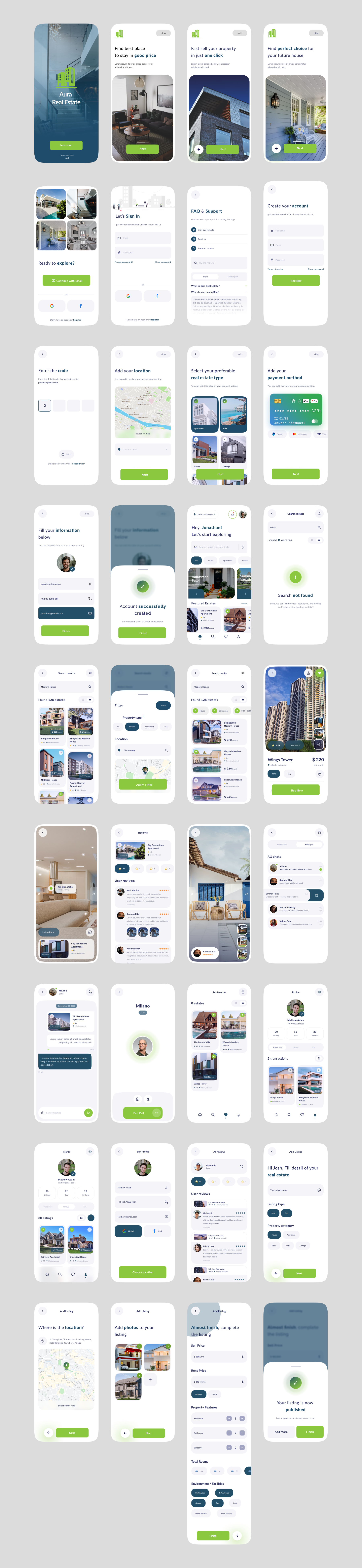 Aura - Real Estate App | Flutter iOS/Android App Template - 3